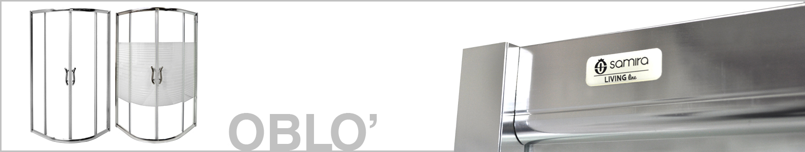 Box doccia tondo 80×80 Oblò, cabina semicircolare in cristallo serigrafato 6 mm Arredo