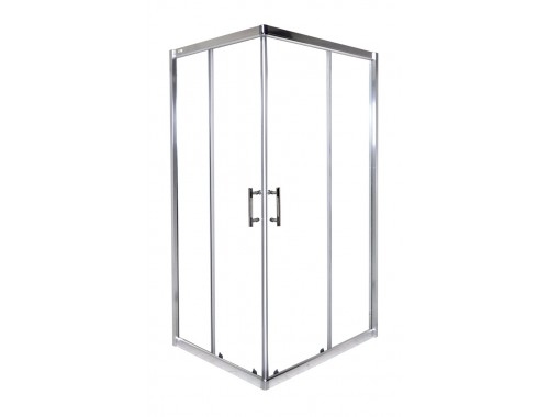 Box doccia angolare 80×100 Oslo, cabina doccia in cristallo trasparente 6 mm Arredo
