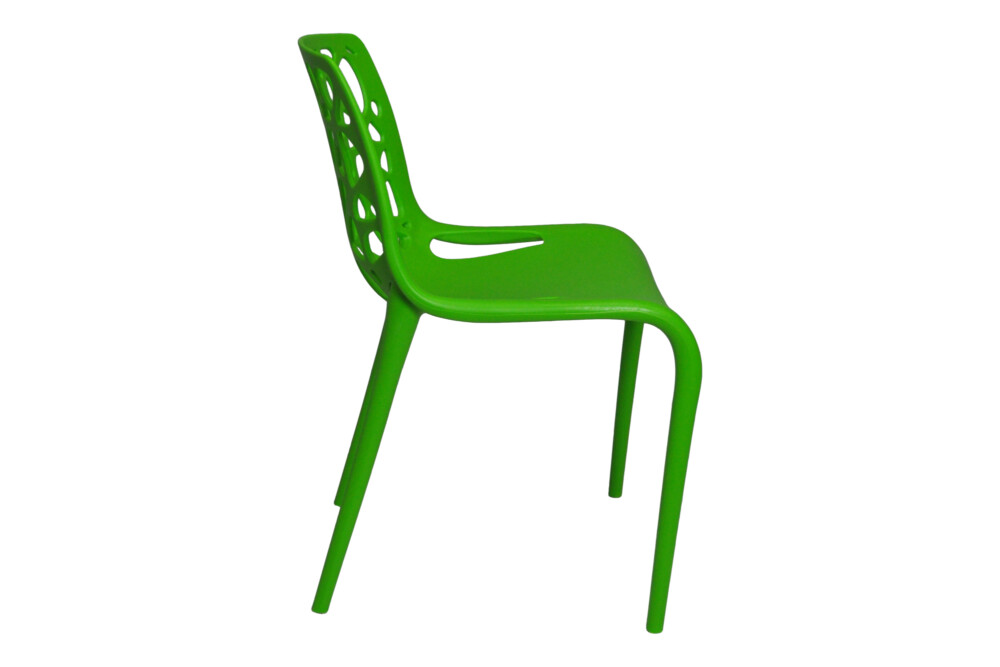 Sedia in polipropilene verde impilabile mod. GRETA Arredo