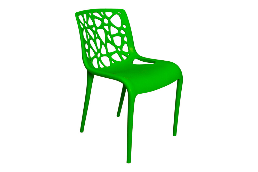 Sedia in polipropilene verde impilabile mod. GRETA Arredo