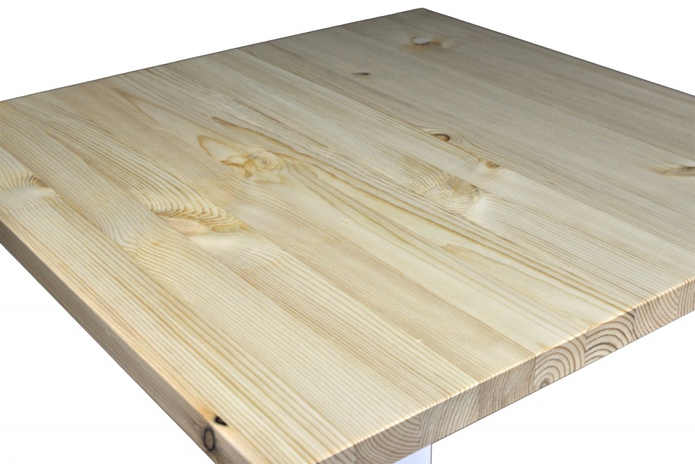 Tavolo quadrato 70×70 stile industriale con top in legno naturale mod. Clint Tavoli e Tavolini