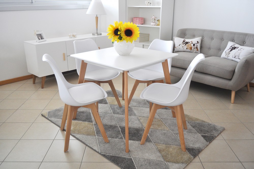 Tavolo cucina quadrato 80×80 bianco, tavolo ristorante mod. Iago Arredo