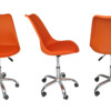 Sedia da ufficio girevole, sedia da scrivania arancione con rotelle mod.  SALLY – Samira Italia