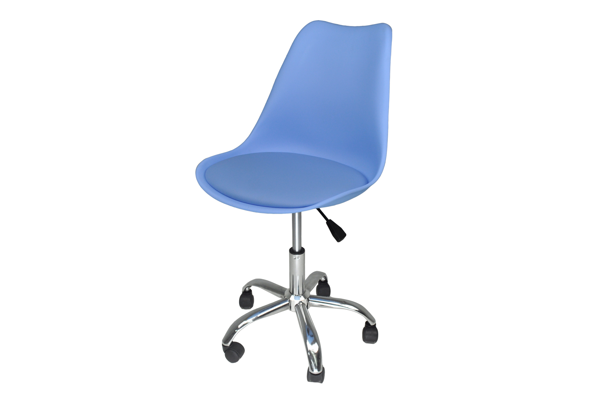 Sedia da ufficio girevole, sedia da scrivania azzurra con rotelle mod.  SALLY – Samira Italia