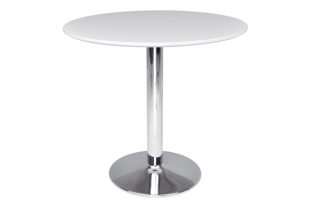 Tavolo rotondo 80 cm bianco, tavolino da bar mod. Romeo Arredo