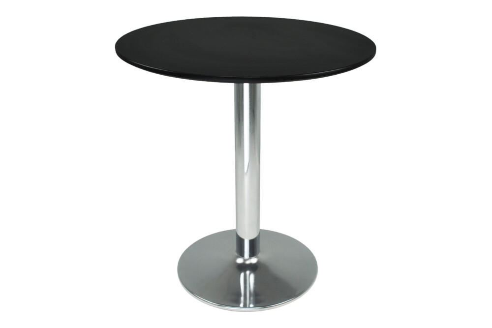 Tavolo rotondo 70 cm nero, tavolino da bar mod. Romeo Arredo
