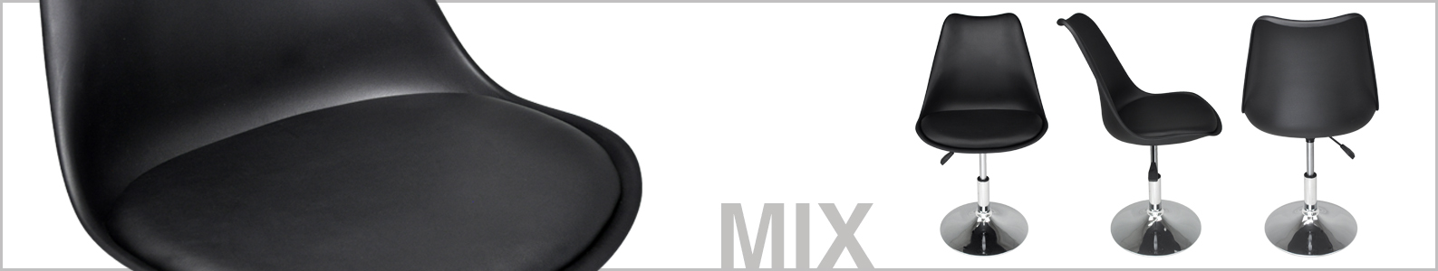 Sedia girevole con altezza regolabile mod. MIX Mix