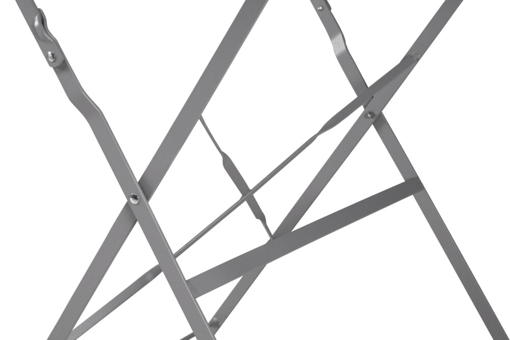 Tavolo pieghevole in metallo grigio, tavolo richiudibile 70×70 mod. Sorrento Arredo