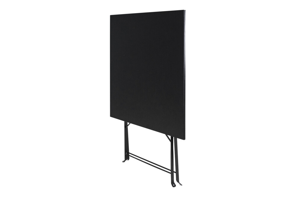 Tavolo pieghevole in metallo nero, tavolo richiudibile 70×70 mod. Sorrento Arredo