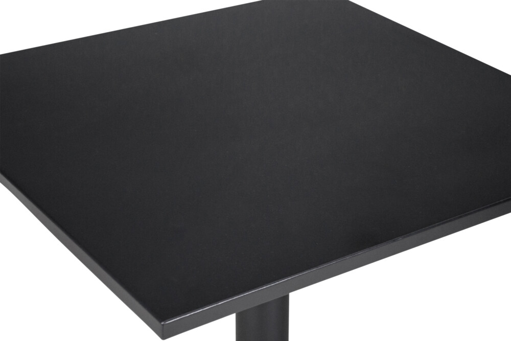Tavolo bar quadrato 70×70 nero, tavolo da esterno mod. Kevin Kevin