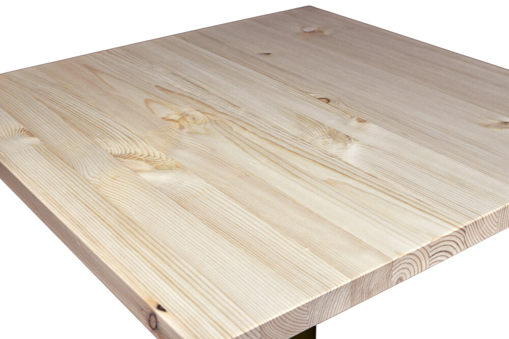 Tavolo quadrato 70×70 stile industriale con top in legno naturale mod. Clint Tavoli e Tavolini