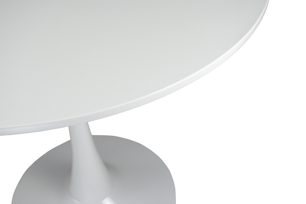 Tavolo rotondo 70 cm, tavolo da pranzo tondo bianco mod. Omar Arredo