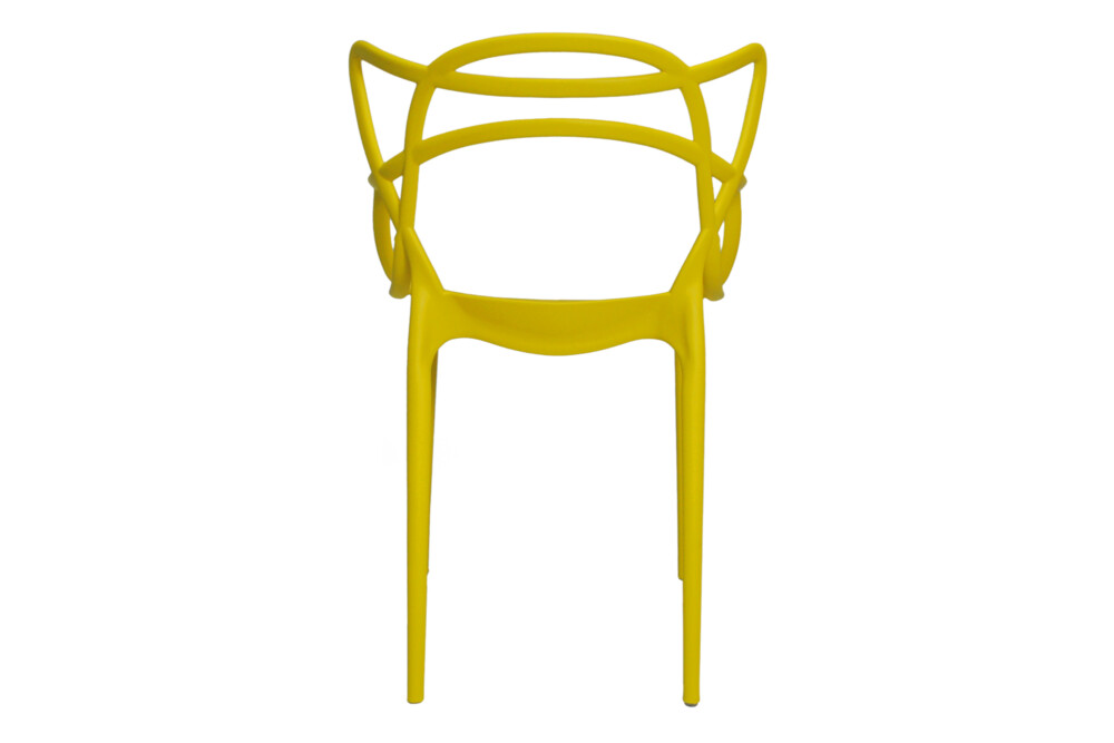Sedia in polipropilene giallo senape impilabile mod. NOAH Arredo