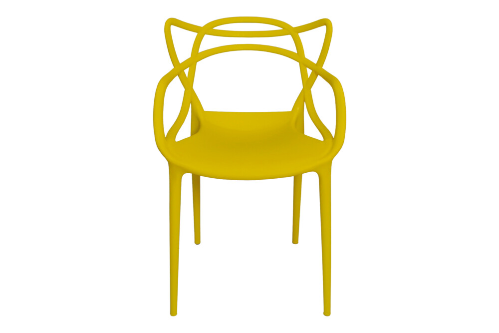 Sedia in polipropilene giallo senape impilabile mod. NOAH Arredo
