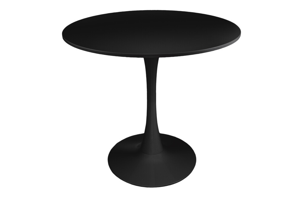 Tavolo rotondo 70 cm, tavolo da pranzo tondo nero mod. Omar Arredo