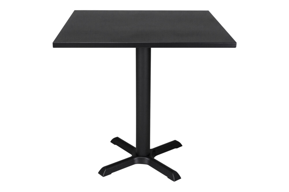 Tavolo bar quadrato 80×80 nero, tavolo da esterno mod. Kevin Kevin